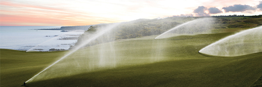 Toro rotors watering golf course