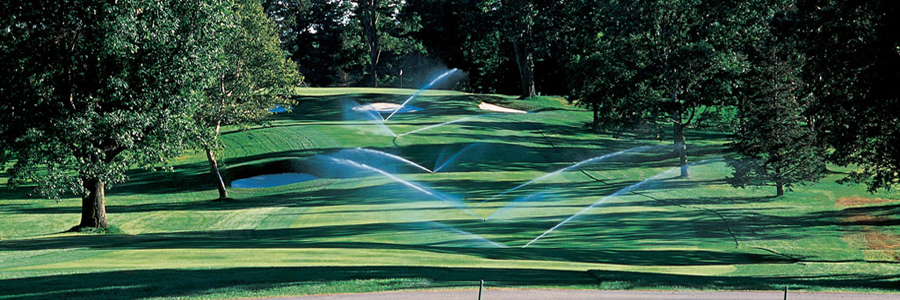 Irrigated golf course