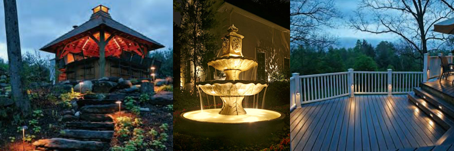 Vista low-voltage lighting applications - yard, fountain, and patio lighting