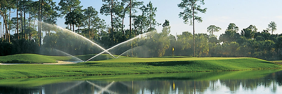 irrigated golf course