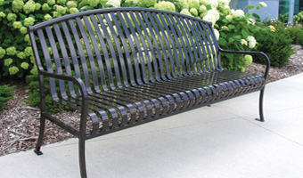 Paris premier style rounded bench