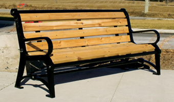 Paris terraza style bench